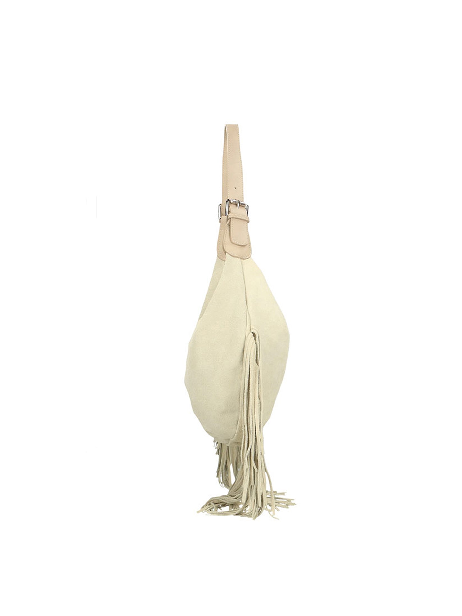 Zefira Borsa a spalla da donna Pelle Scamosciata 8630-BEIGE Chiara Ferretti