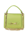 Greta Borsa a mano da donna Vera pelle 05896-C12 VERDE Chiara Ferretti
