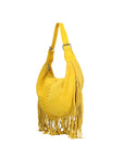 Zefira Borsa a spalla da donna Pelle Scamosciata 8630-GIALLO YELLOW Chiara Ferretti
