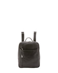 Zaino unisex in vera pelle Made in Italy 100% cotone 4057-NERO Alessia Firenze