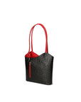 Chanel 3005-20 NERO 12 ROSSO Zaino da donna in vera pelle Chiara Ferretti