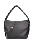 Umbria Borsa a spalla da donna Vera pelle 07169-NERO BLACK Chiara Ferretti