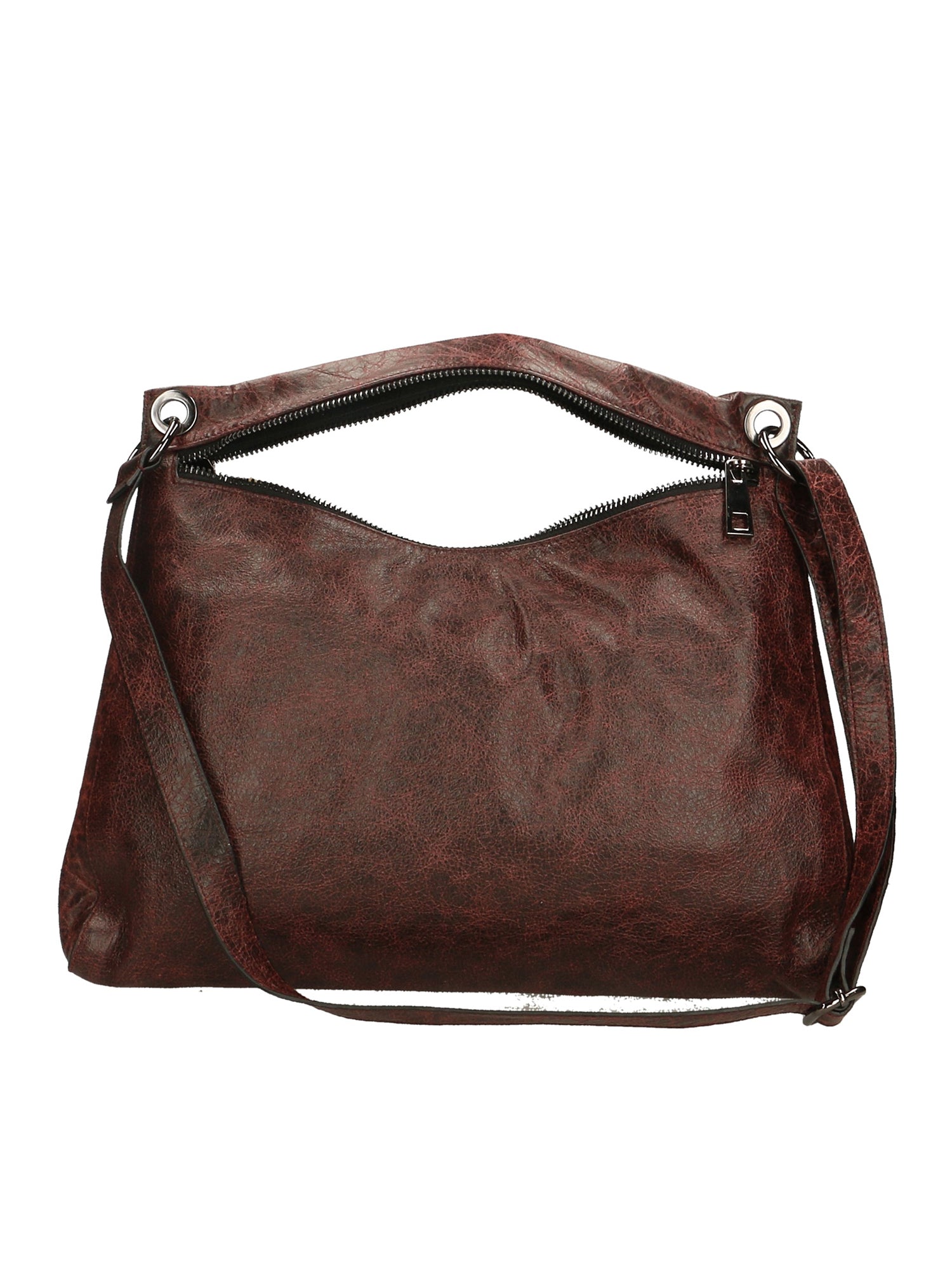 Ondina Borsa a spalla da donna Vera pelle 6569-BORDO BORDEUX Chiara Ferretti