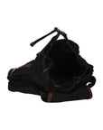 Micaela ZG3006-NERO BLACK Zaino unisex in canvas e vera pelle Chiara Ferretti
