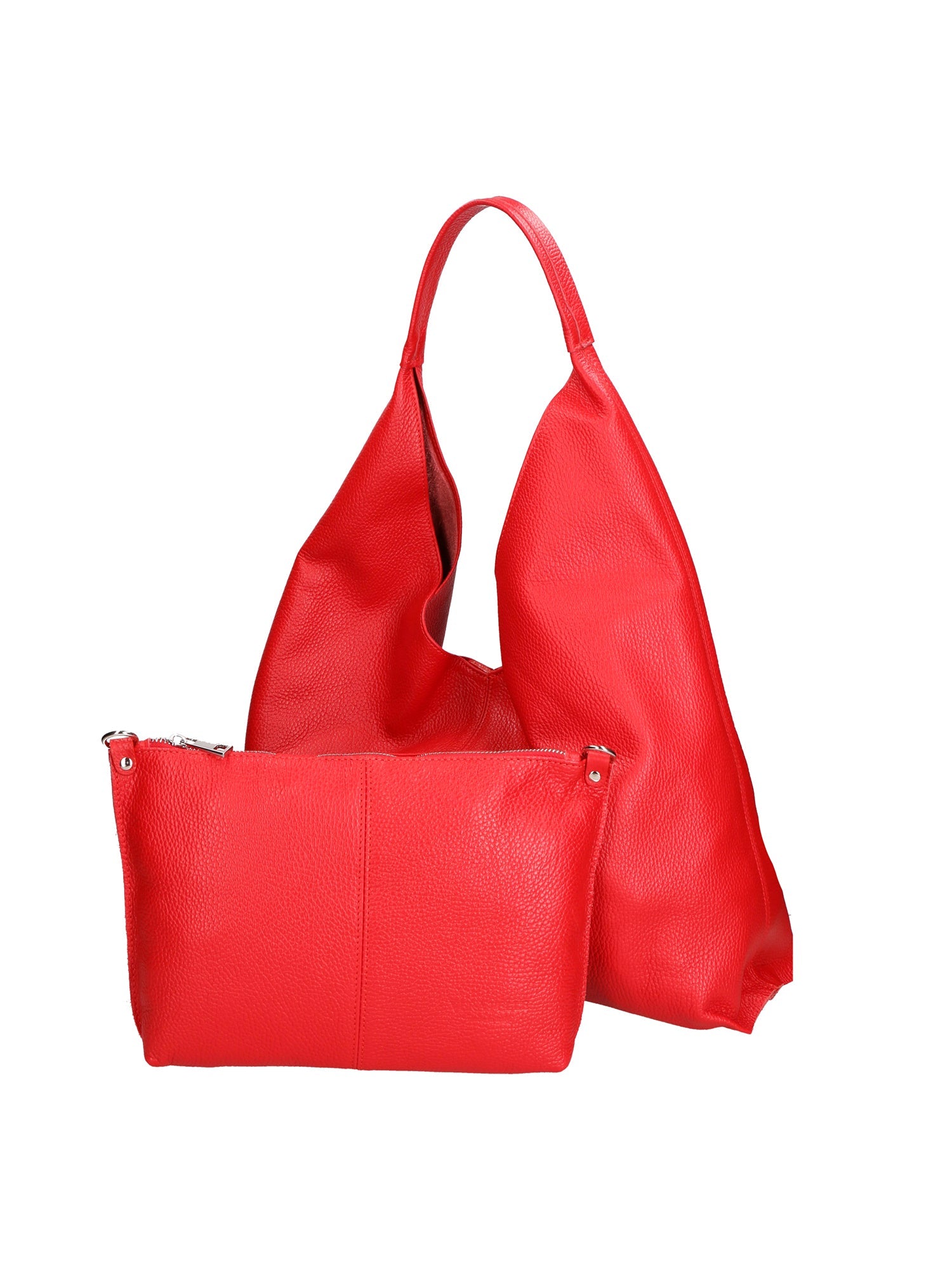 Ginger Borsa a spalla da donna Vera pelle 05788-D58 ROSSO FUOCO Chiara Ferretti