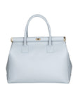 Eleonora Damenhandtasche aus echtem Leder, hergestellt in Italien, 26 x 35 x 16 cm