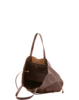 Borsa a mano unisex vera pelle Made in Italy 4611-TESTA DI MORO Alessia Firenze