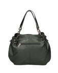 Ereba Borsa a mano da donna Made in Italy 100% pelle 3305-S14 VERDE SCURO Chiara Ferretti
