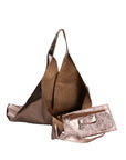 Argenta Borsa a spalla da donna Pelle laminata 05358-L005 BRONZO Chiara Ferretti