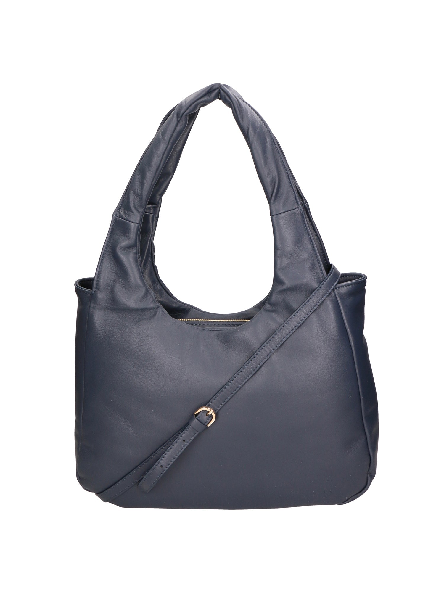 Wendy Borsa a spalla da donna Vera pelle 06502-S24 BLU JEANS Chiara Ferretti