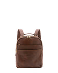 Zaino unisex in vera pelle Made in Italy 100% cotone 4048-TESTA DI MORO Alessia Firenze