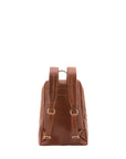 Zaino unisex in vera pelle 100% cotone 4428-MARRONE Alessia Firenze