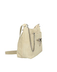 Damen-Schultertasche aus echtem Leder, hergestellt in Italien, 29 x 17 x 8 cm