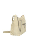 Embera Elite Borsa a tracolla donna Vera pelle scamosciata 8650-BEIGE Chiara Ferretti