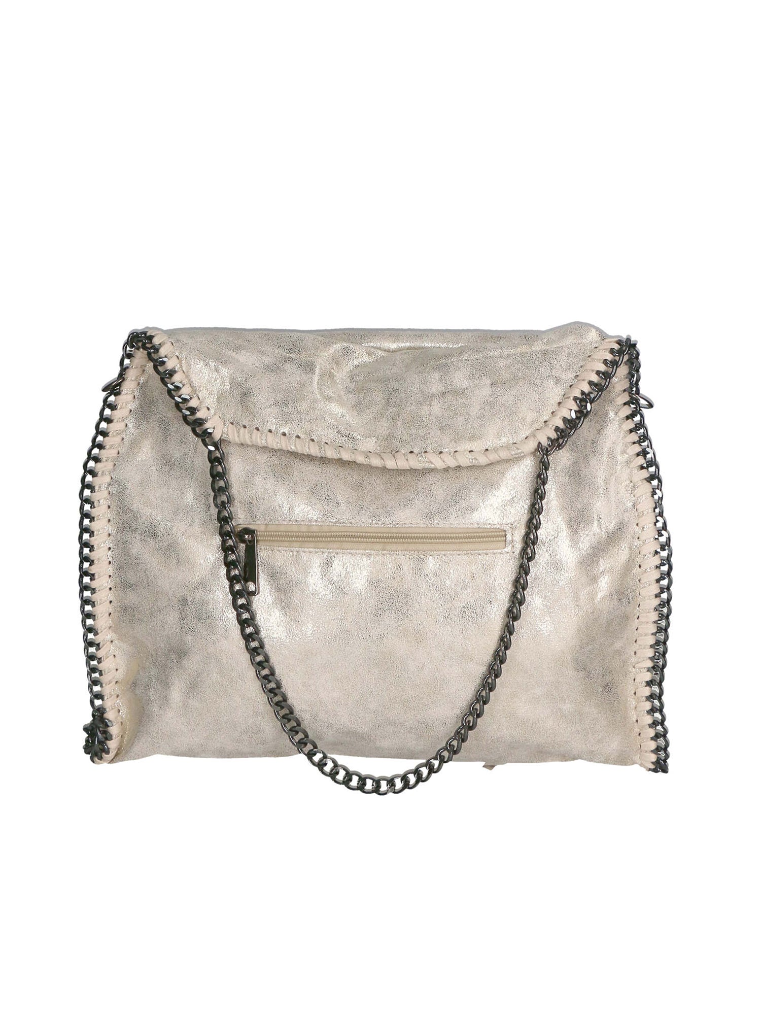 Willelmina Borsa a spalla da donna 100% PU Leather N-9606-LATTE Chiara Ferretti