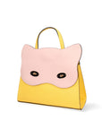 Arancia Borsa a mano da donna 100% pelle 8969-GIALLO+ROSA Chiara Ferretti