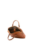 Borsa a mano unisex in vera pelle Made in Italy 4318-MIELE Alessia Firenze