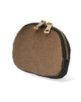 Rachele Pochette donna vera pelle Zip 02535-TAUPE Chiara Ferretti