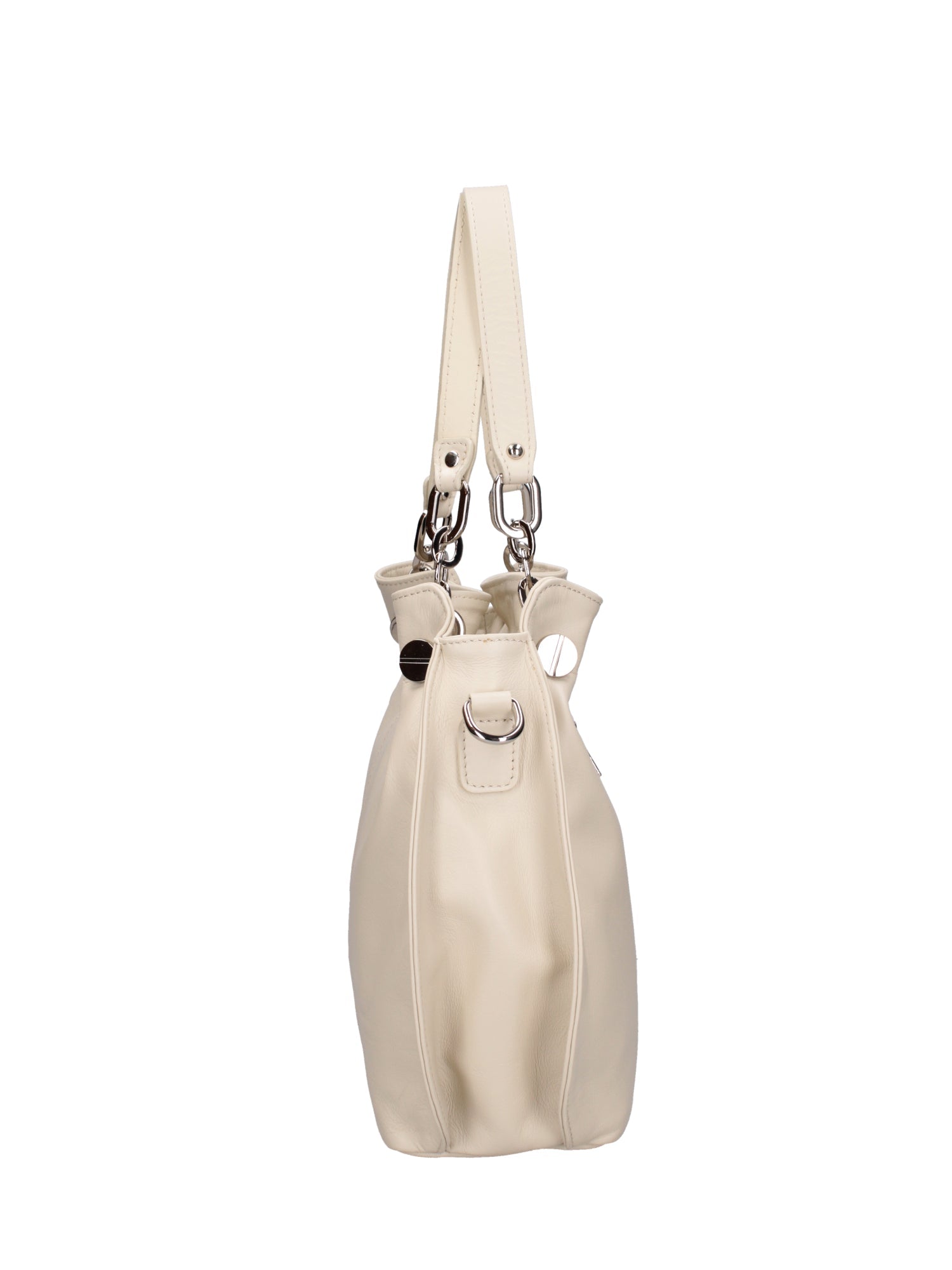 Ereba Borsa a mano da donna Made in Italy 100% pelle 3305-S37 LATTE Chiara Ferretti