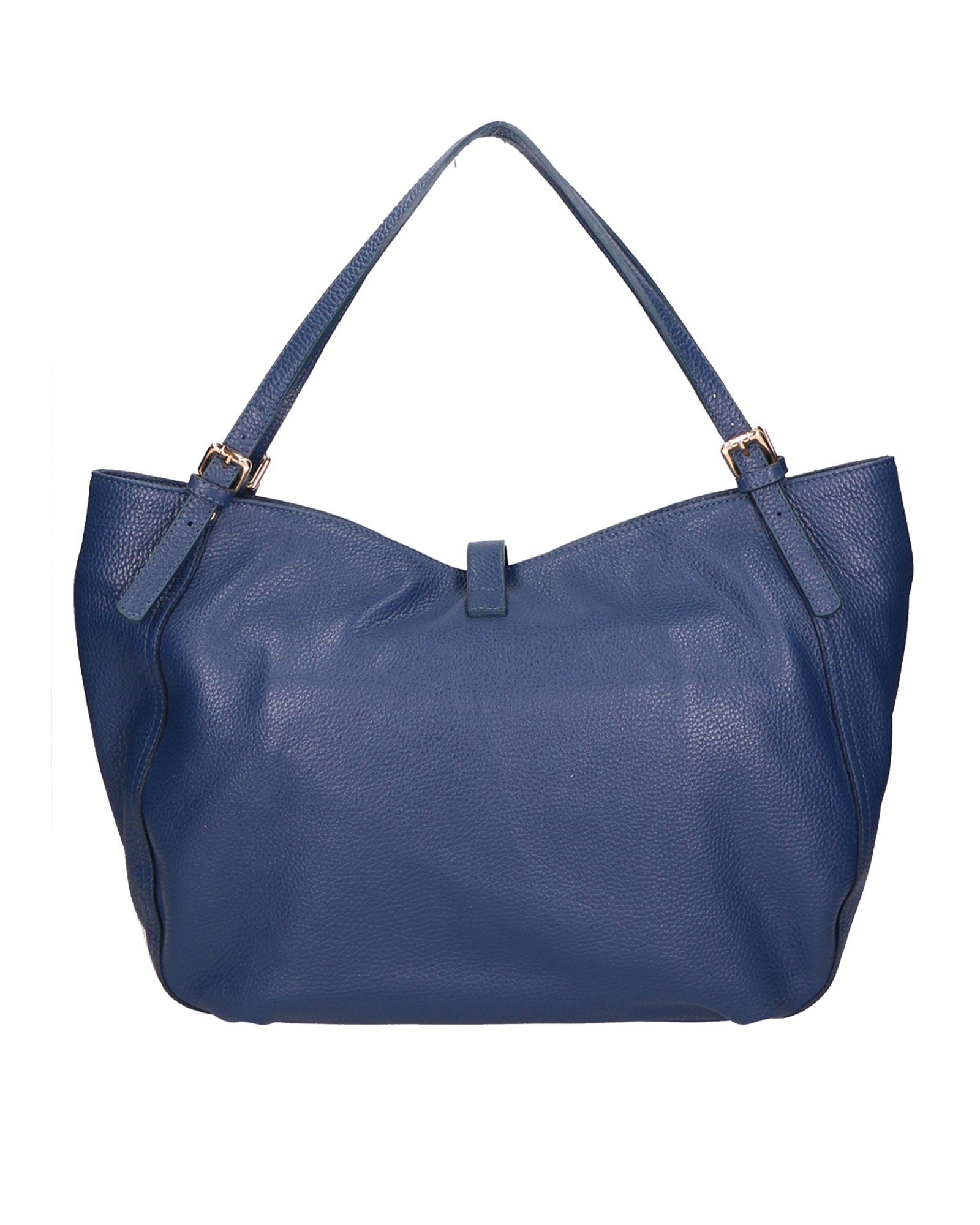 Sirma Borsa a mano da donna Vera pelle 06518-D24 BLU JEANS Chiara Ferretti