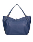 Sirma Borsa a mano da donna Vera pelle 06518-D24 BLU JEANS Chiara Ferretti