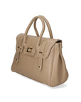 Ersilia Borsa a mano da donna Vera pelle 8092-D40 TAUPE TAUPE Chiara Ferretti