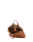 Borsa a mano unisex in vera pelle Made in Italy 4317-MIELE Alessia Firenze