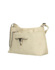 Damen-Schultertasche aus echtem Leder, hergestellt in Italien, 29 x 17 x 8 cm