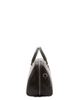 Borsa da viaggio unisex in vera pelle 100% cotone 4040-NERO Alessia Firenze