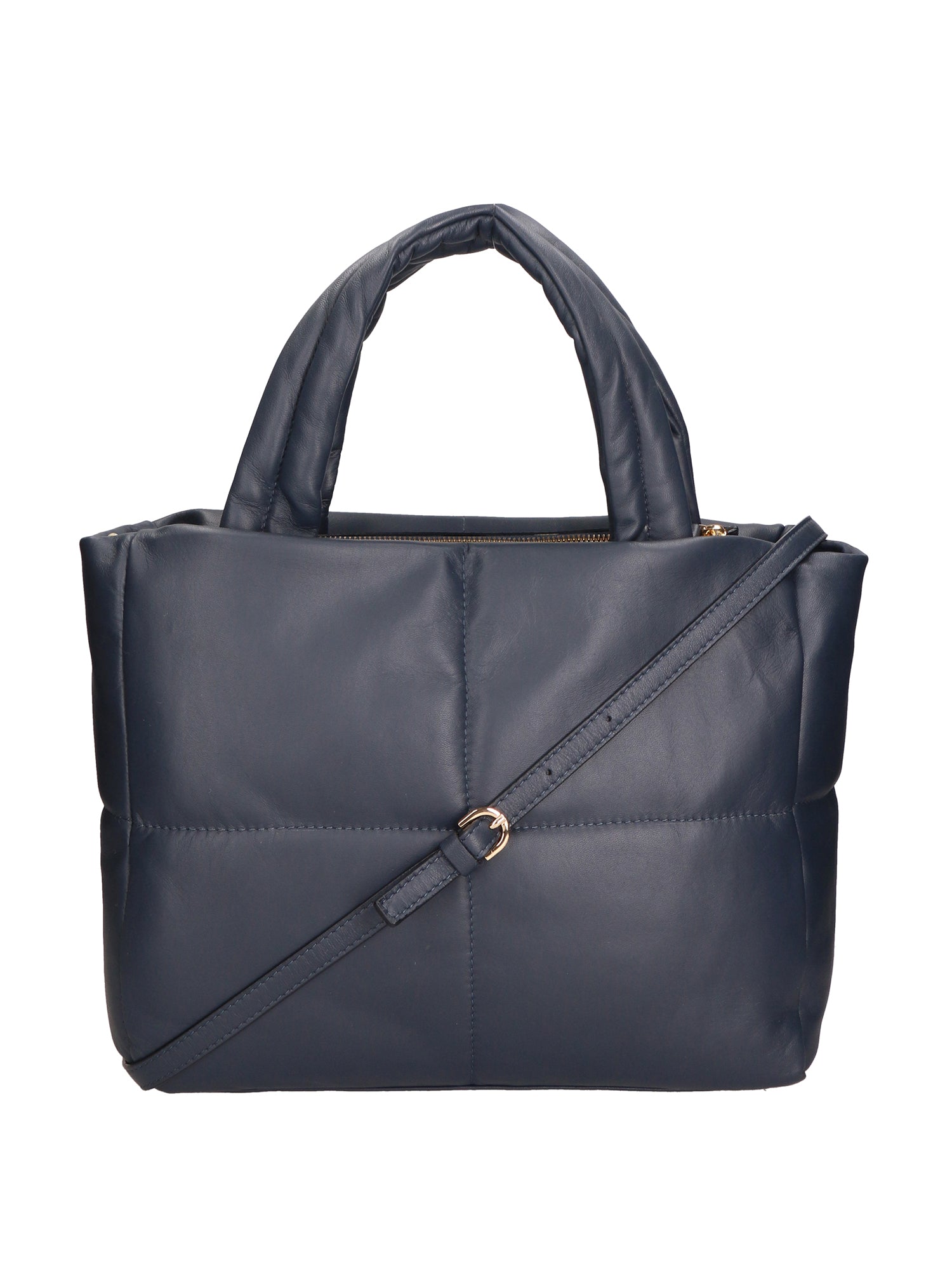 Violetta Borsa a mano da donna Vera Pelle 06473-S24 BLU JEANS Chiara Ferretti