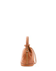 Borsa a secchiello unisex in vera pelle 100% cotone 4535-MIELE Alessia Firenze