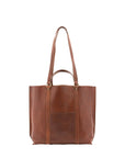 Borsa a spalla unisex in vera pelle Made in Italy 4610-MARRONE Alessia Firenze