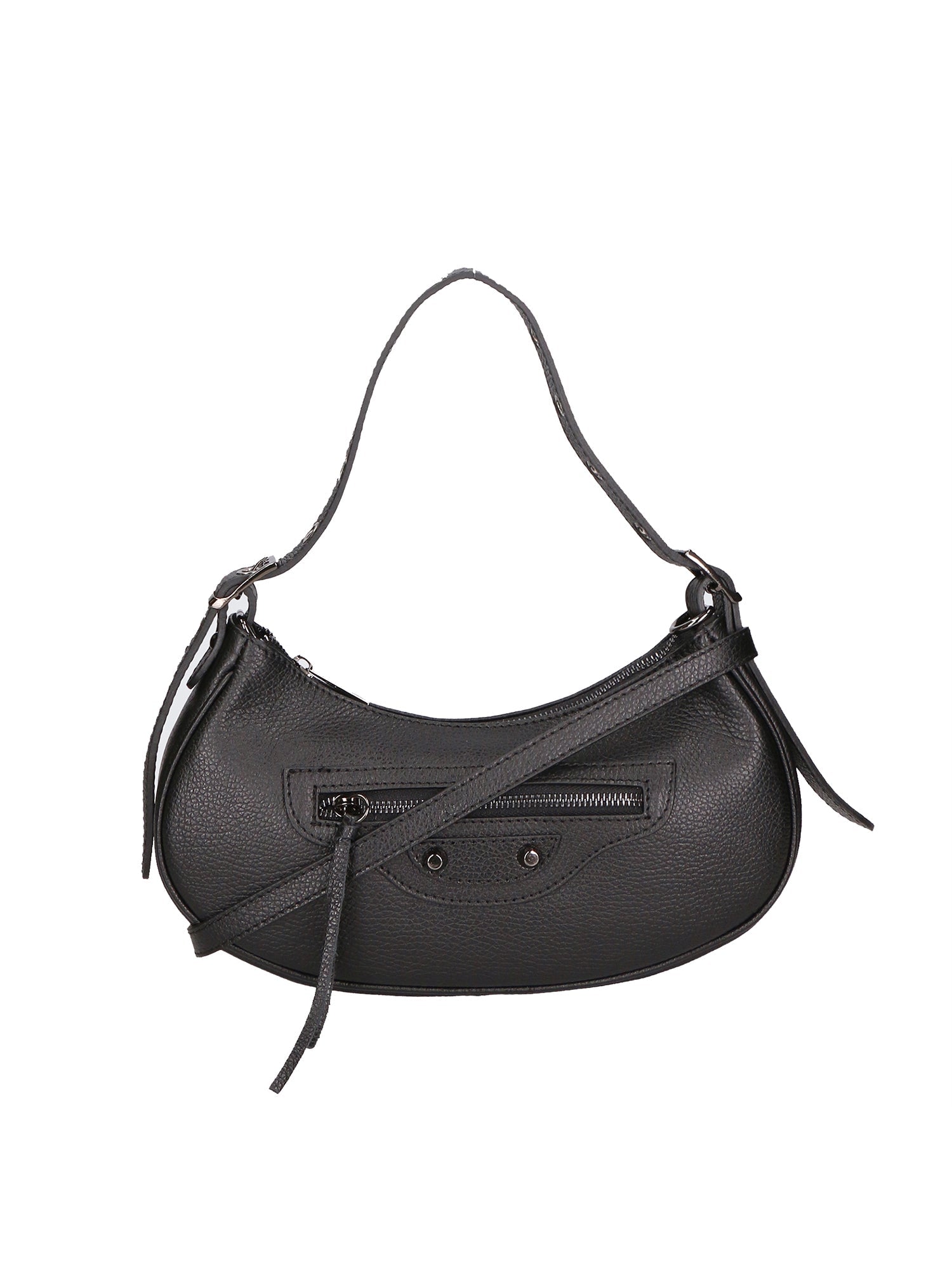 Loredana Borsa a spalla da donna Vera pelle 06548-NERO Chiara Ferretti