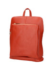 Vivenzia Damenrucksack aus echtem Leder, hergestellt in Italien, 23 x 29 x 6,5 cm