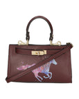 Noel Borsa a mano da donna Vera pelle 04265-D54 BORDO SCURO DARK BORDEAUX Chiara Ferretti
