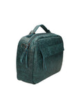 Vera Pelle 6542-PETROLIO Borsa a mano unisex Modello Avelon Chiara Ferretti