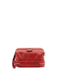 Pochette unisex in vera pelle Made in Italy 4424-ROSSO Alessia Firenze