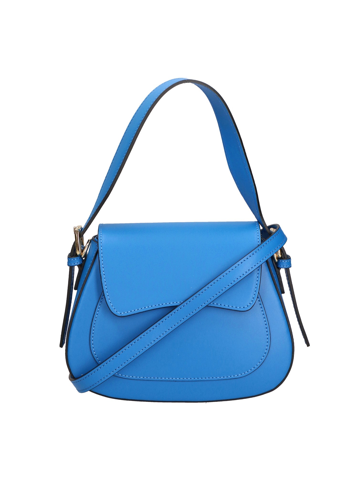 Giulia Borsa a spalla da donna Vera pelle 05958-L222 BLU ASTER Chiara Ferretti