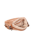 Damen-Schultertasche aus echtem Leder, hergestellt in Italien, 40 x 24 x 11 cm