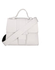 Gina Borsa a mano da donna Vera pelle 05926-D01 BIANCO+D28 NERO Chiara Ferretti