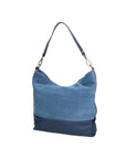 Graziana Borsa a spalla da donna Vera pelle 05960-25 BLU JEANS 24 BLU JEANS Chiara Ferretti