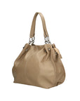 Ereba Borsa a mano da donna Made in Italy 100% pelle 3305-S05 TAUPE CHIARO Chiara Ferretti