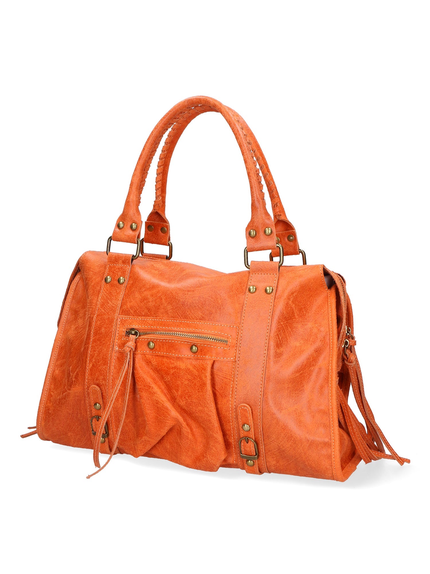 Elara Borsa a spalla da donna Vera pelle 06090-ARANCIONE Chiara Ferretti