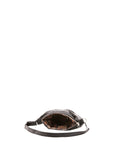 Borsa a spalla unisex in vera pelle 100% cotone 4603-NERO Alessia Firenze