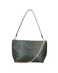 Lorelei Borsa a spalla da donna Vera pelle croco 06498-017 VERDE BOTTIGLIA Chiara Ferretti