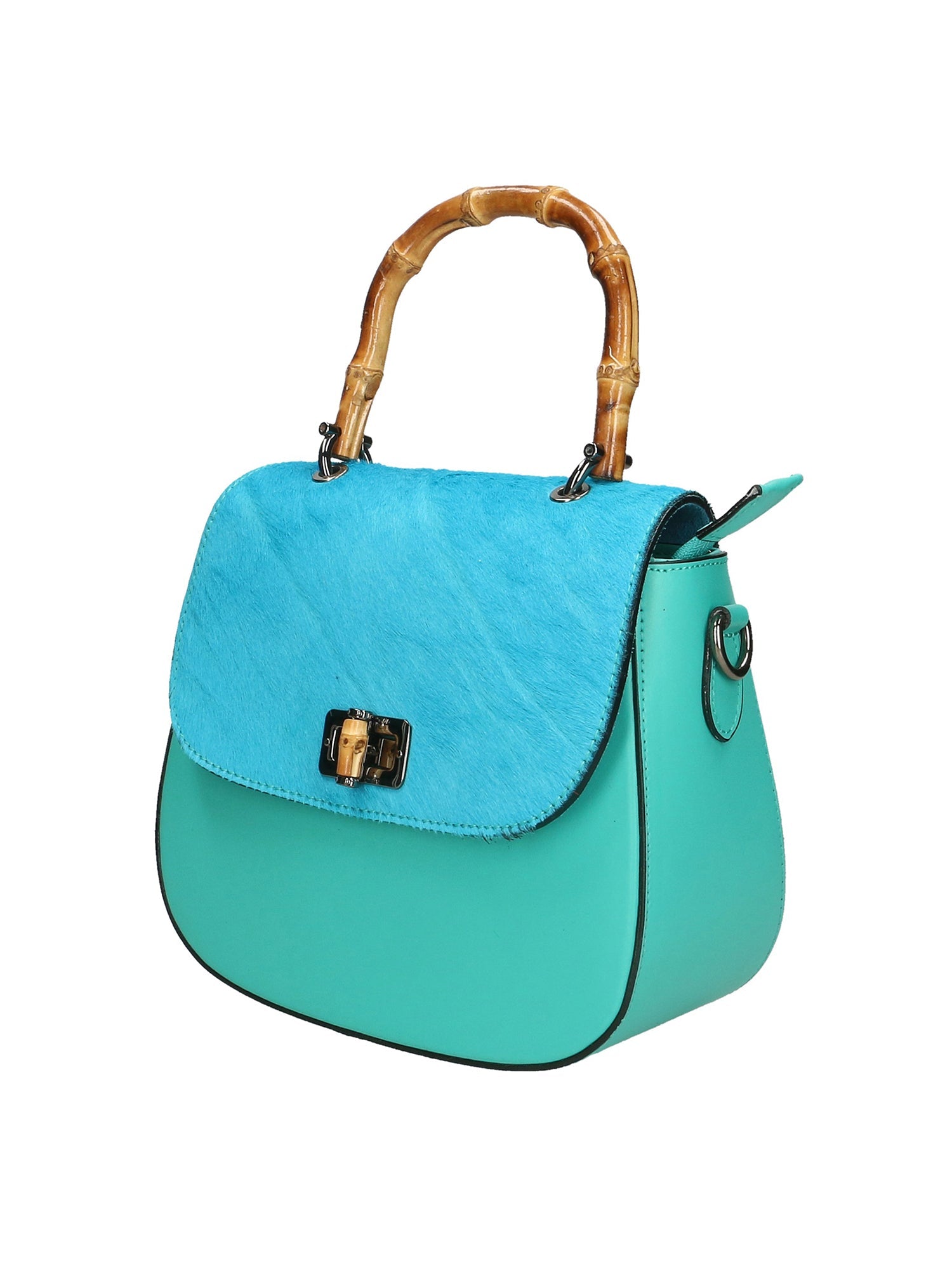 Natasha Borsa a mano da donna Vera pelle e Calfhair 191756-TIFFANY Chiara Ferretti