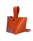 Ombretta Borsa a mano da donna Vera pelle 00643-C35+C73 ARANCIONE+MALVA Chiara Ferretti