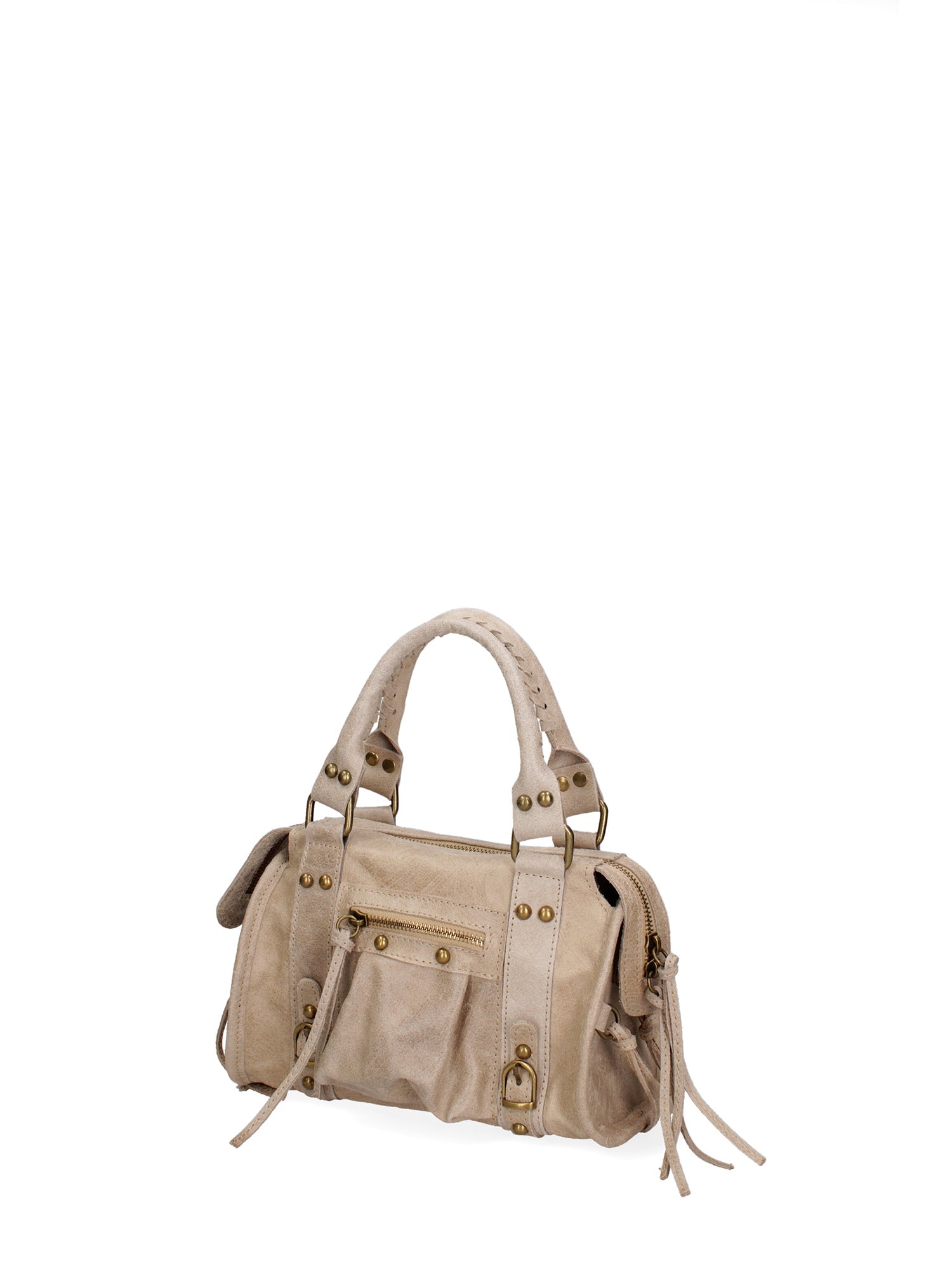 Erisia Borsa a spalla da donna Vera pelle 06091-004 TAUPE Chiara Ferretti