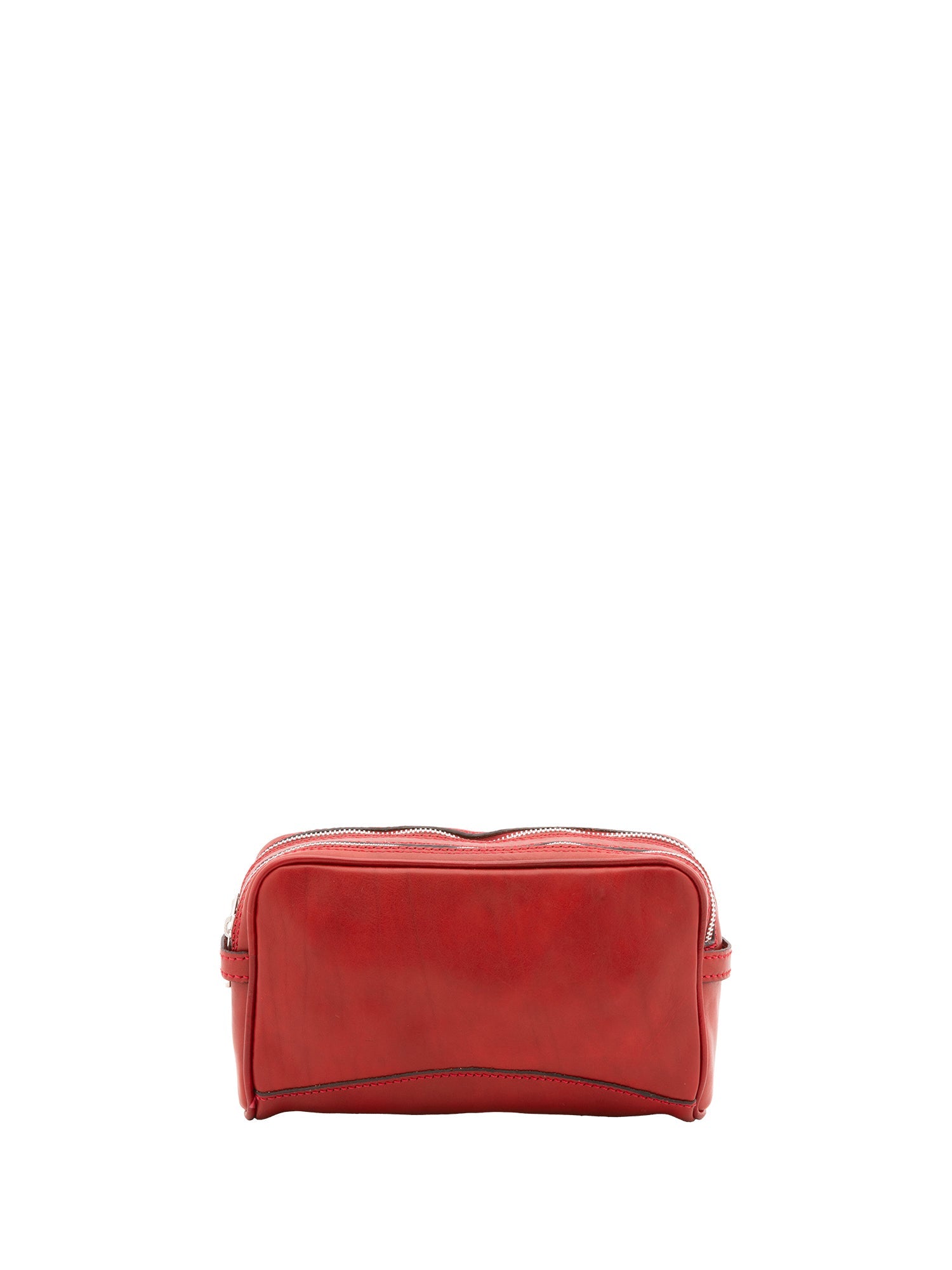 Pochette unisex in vera pelle Made in Italy 4401-ROSSO Alessia Firenze