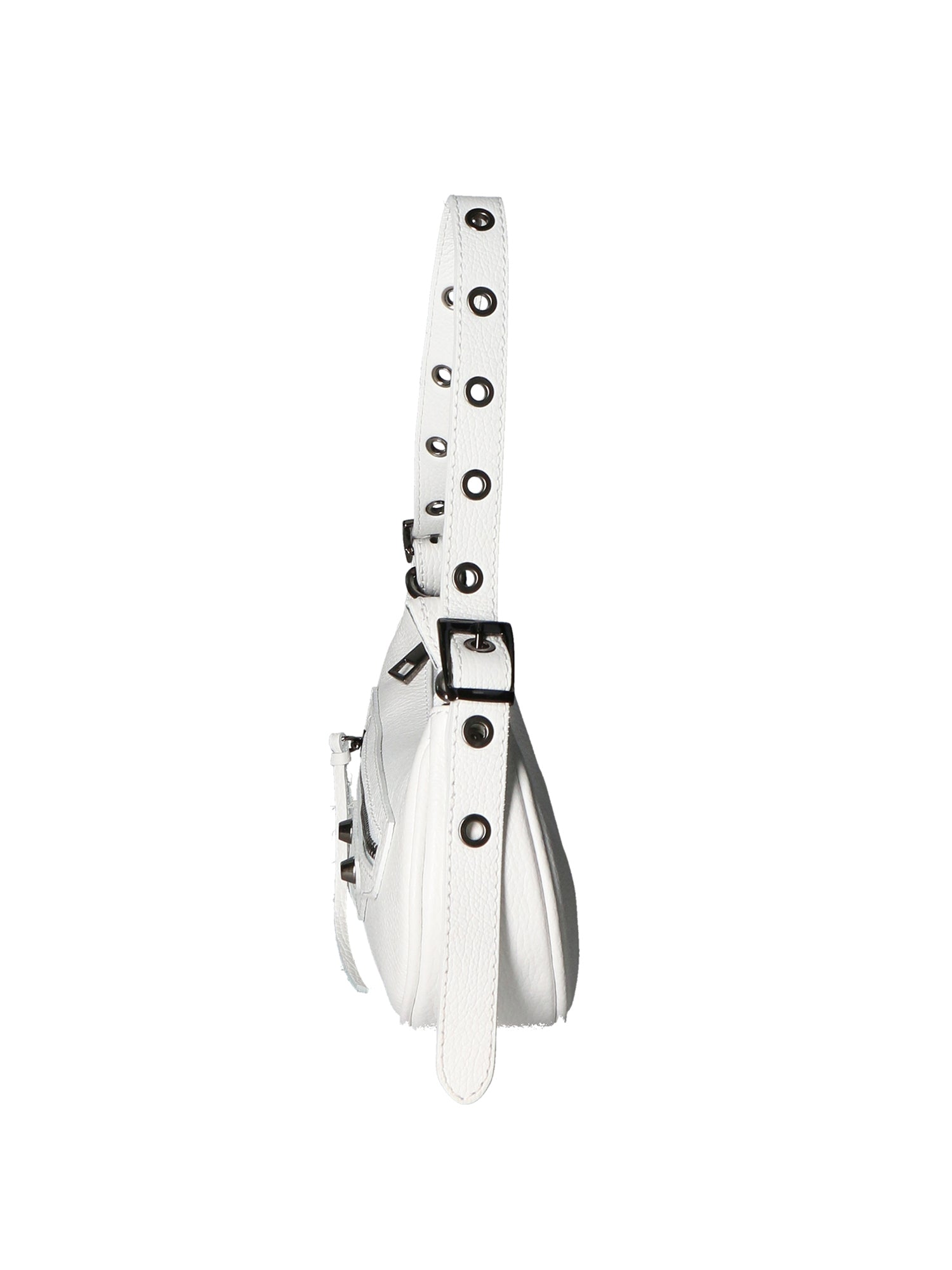 Galatea Borsa a spalla da donna Vera pelle 05708-BIANCO WHITE Chiara Ferretti